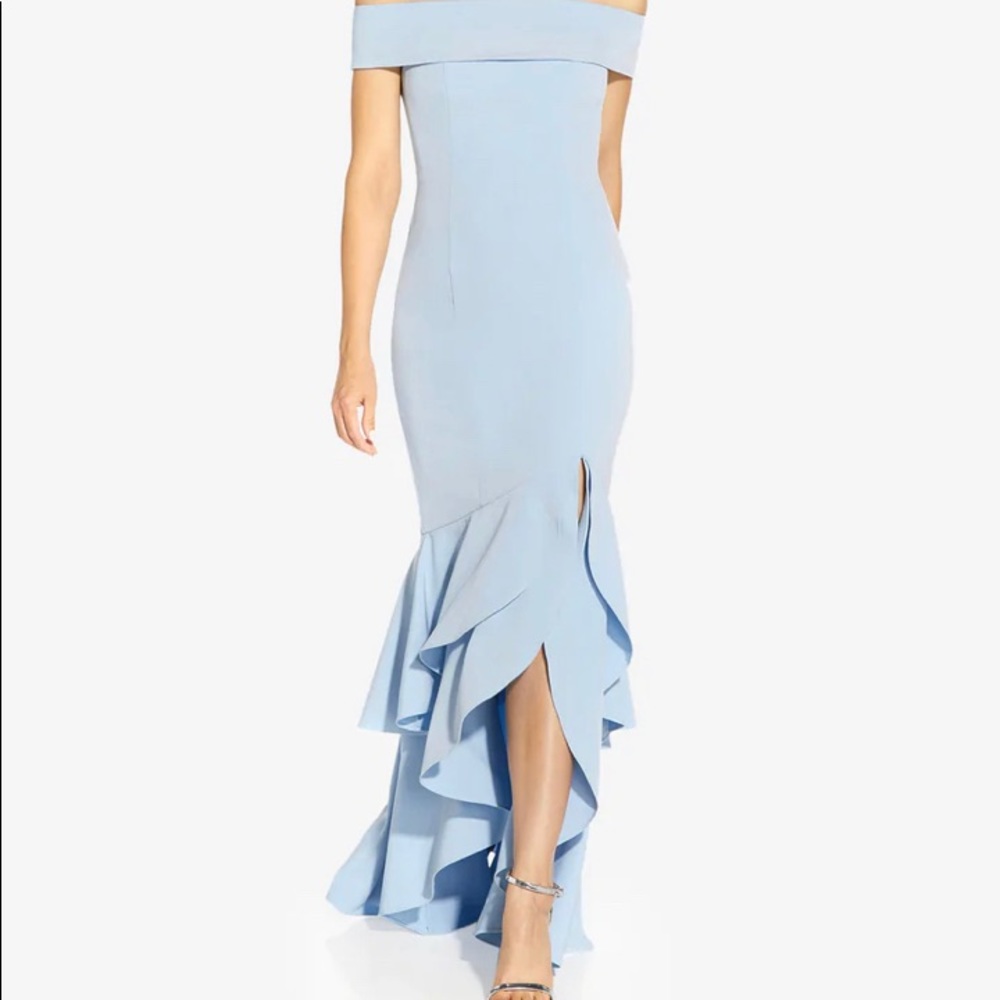 Baby blue prom dress